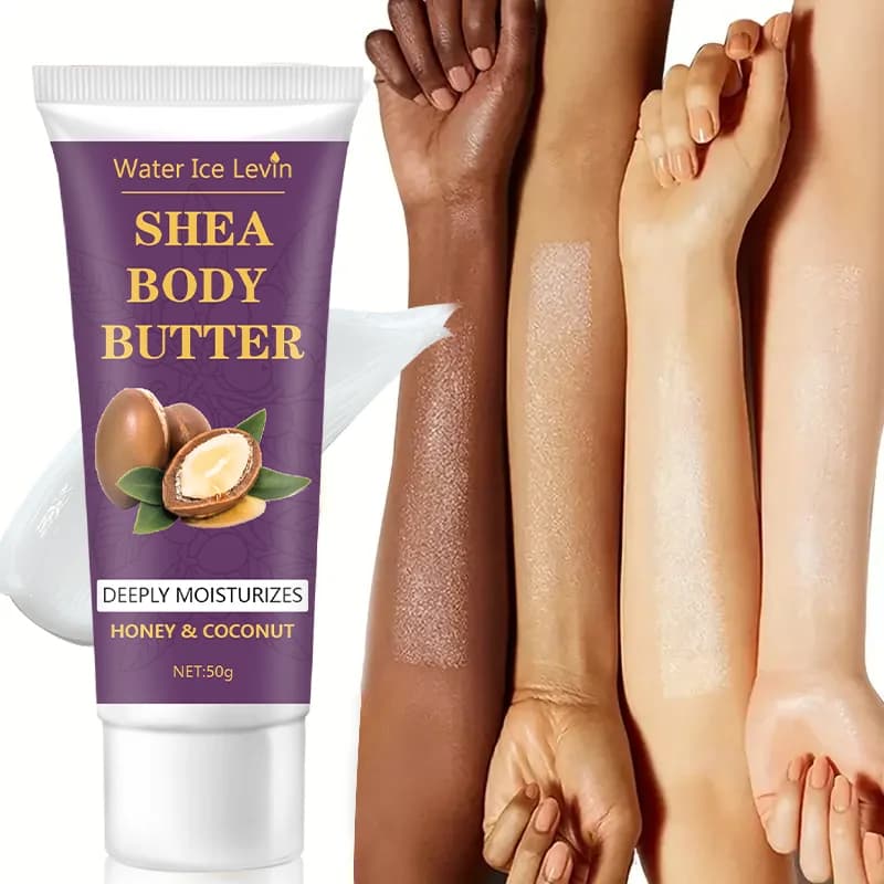 Crème pour le corps au beurre de karité, hydratation 24 heures, rend la peau plus douce et plus élastique, raffermit la peau, massage nourrissant du corps, convient aux peaux sèches, gercées, de coule