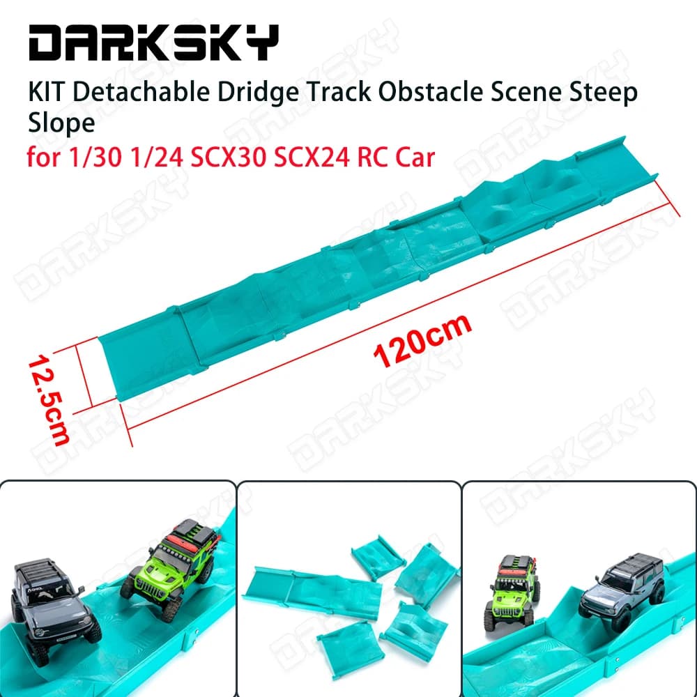 Piste d'obstacles de simulation d'escalade DARK SKY 1/30 1/24 SCX30 SCX24 pour voiture télécommandée RC
