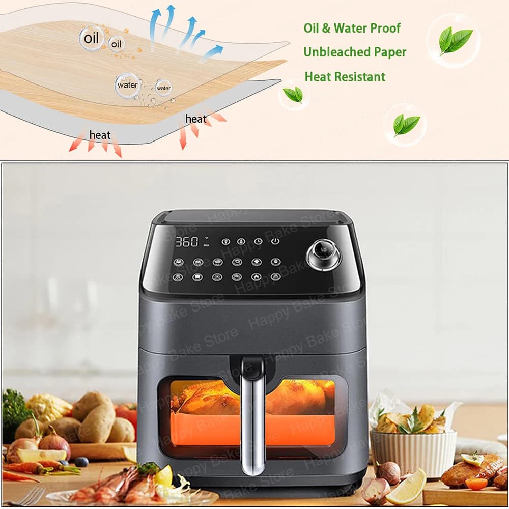 Papier de cuisson jetable pour friteuse à air Ninja Foodi Flex