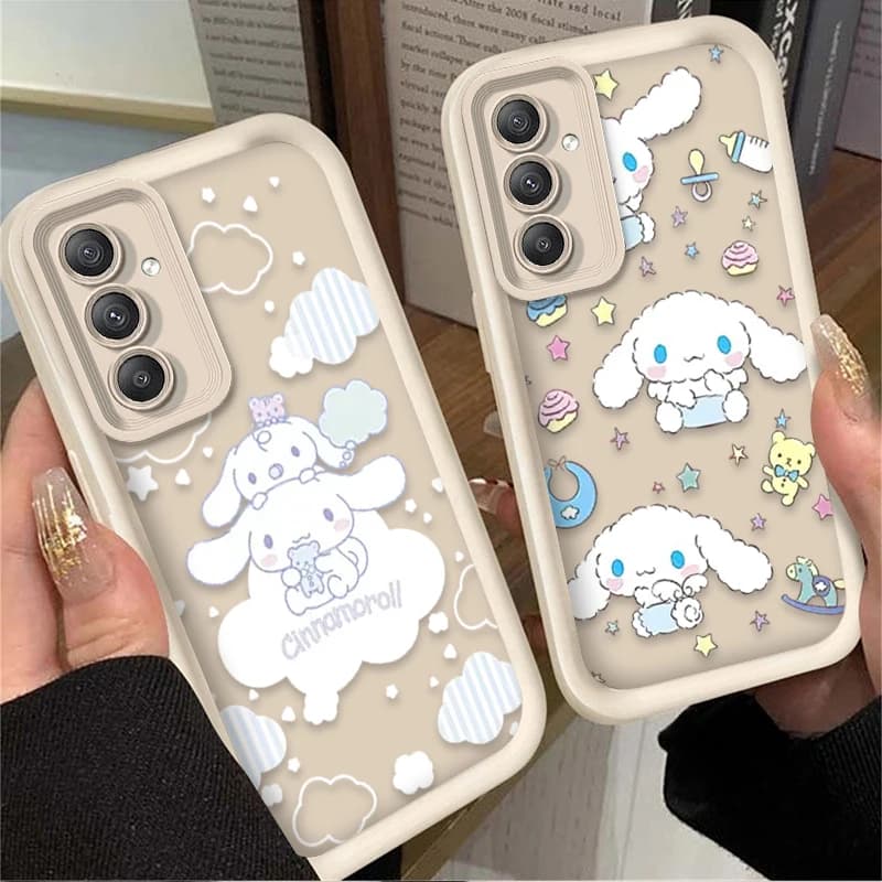 Jolie coque cannelle pour Samsung Galaxy A54 A05 A05S A34 A24 A14 A53 A33 A23 A13 A52 A52S A32 A22 A12 A71 A51 A31 A50