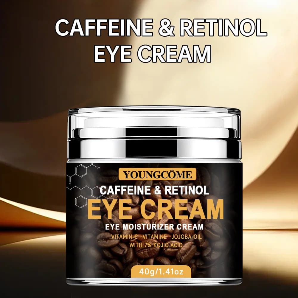 Crème pour les yeux à la caféine, estompe les cernes, raffermissant, élimination des poches, hydratante, éclaircissante, Anti-âge