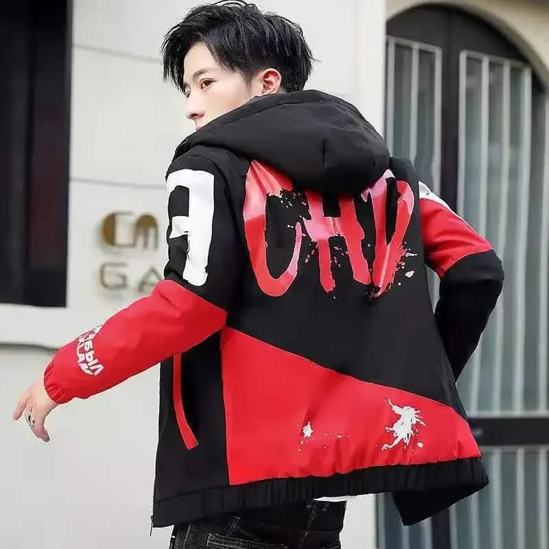 Manteau à capuche rembourré pour hommes