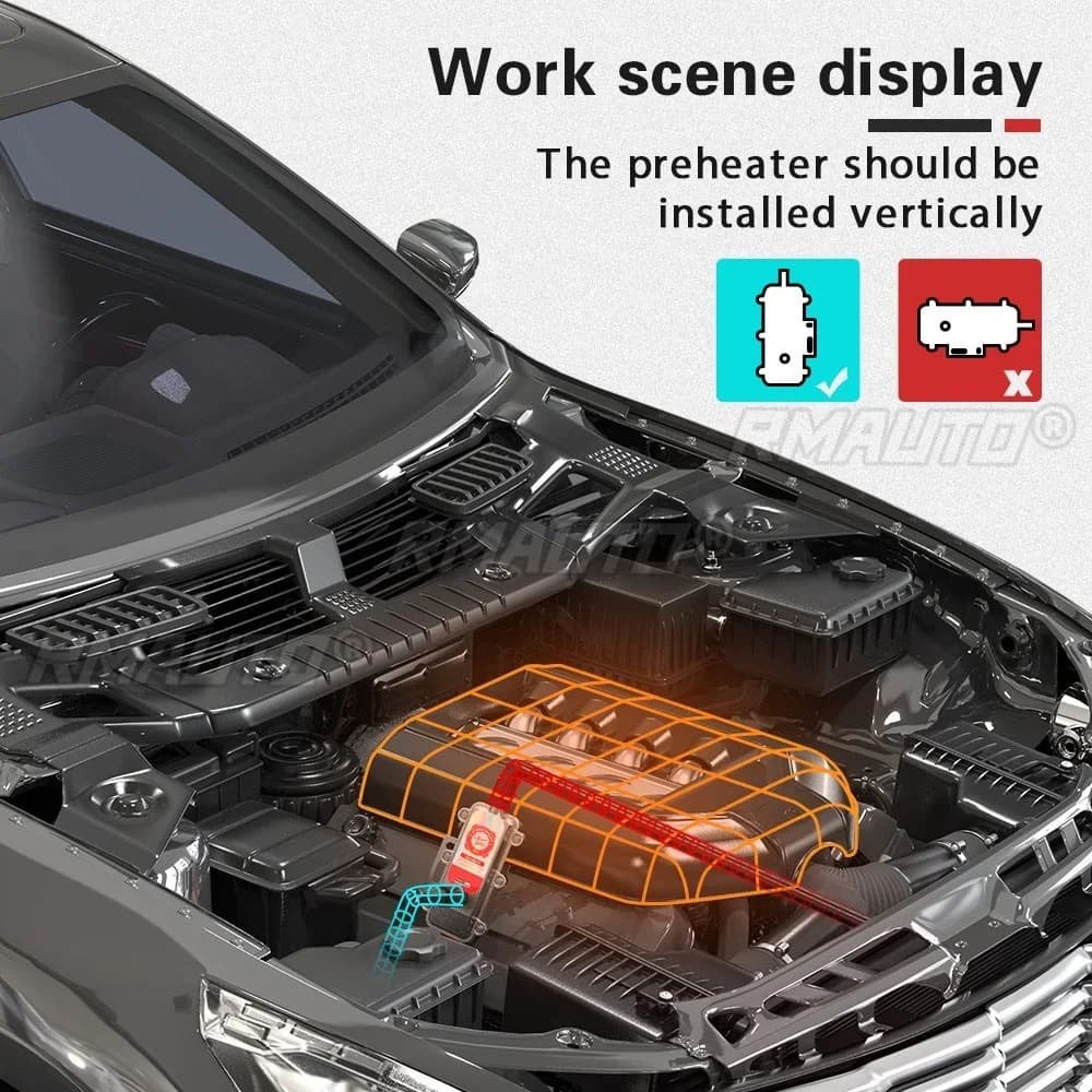 Réservoir d'eau de chauffage de moteur de voiture 220V 3000W