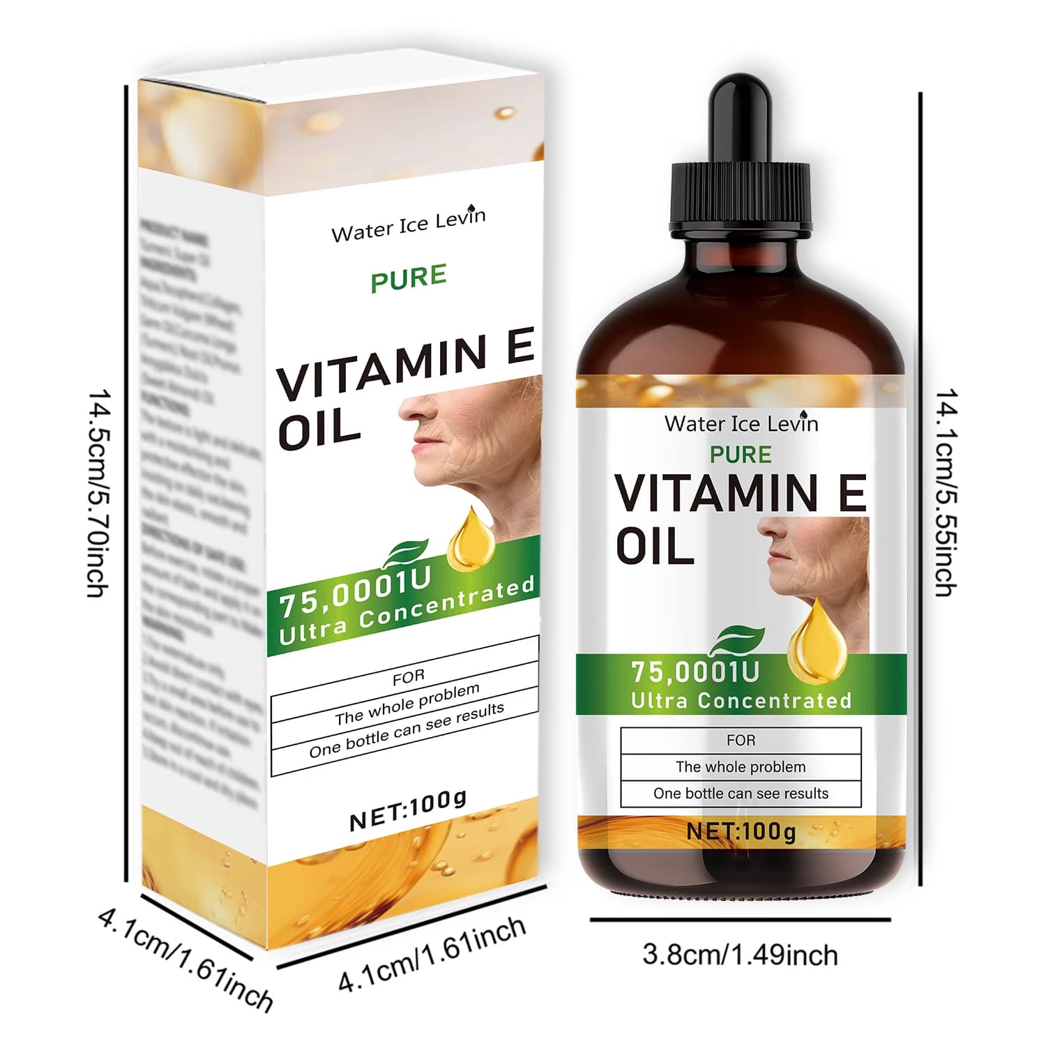 Huile essentielle naturelle de vitamine E 100 ml