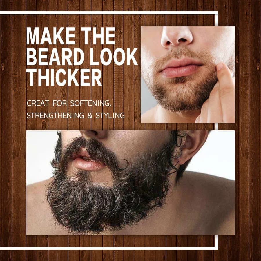 LOCKMIO huile de barbe naturelle pour hommes parfum vanille hydrate répare la croissance des racines de barbe soin coiffant plus épais