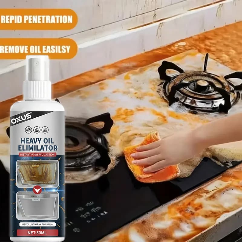 Nettoyant pour taches d'huile, four, barbecue, détergent pour graisse, nettoyage de hotte aspirante, élimination de la saleté d'huile, antirouille, spray de nettoyage pour cuisine