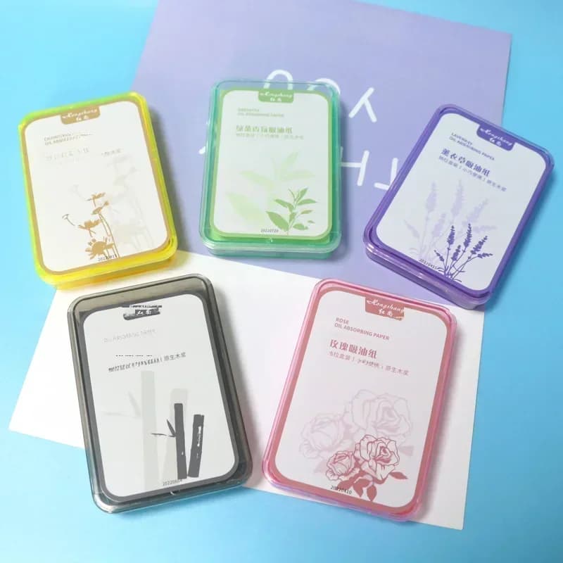 300 pièces papier absorbant l'huile pour le visage lingettes de contrôle