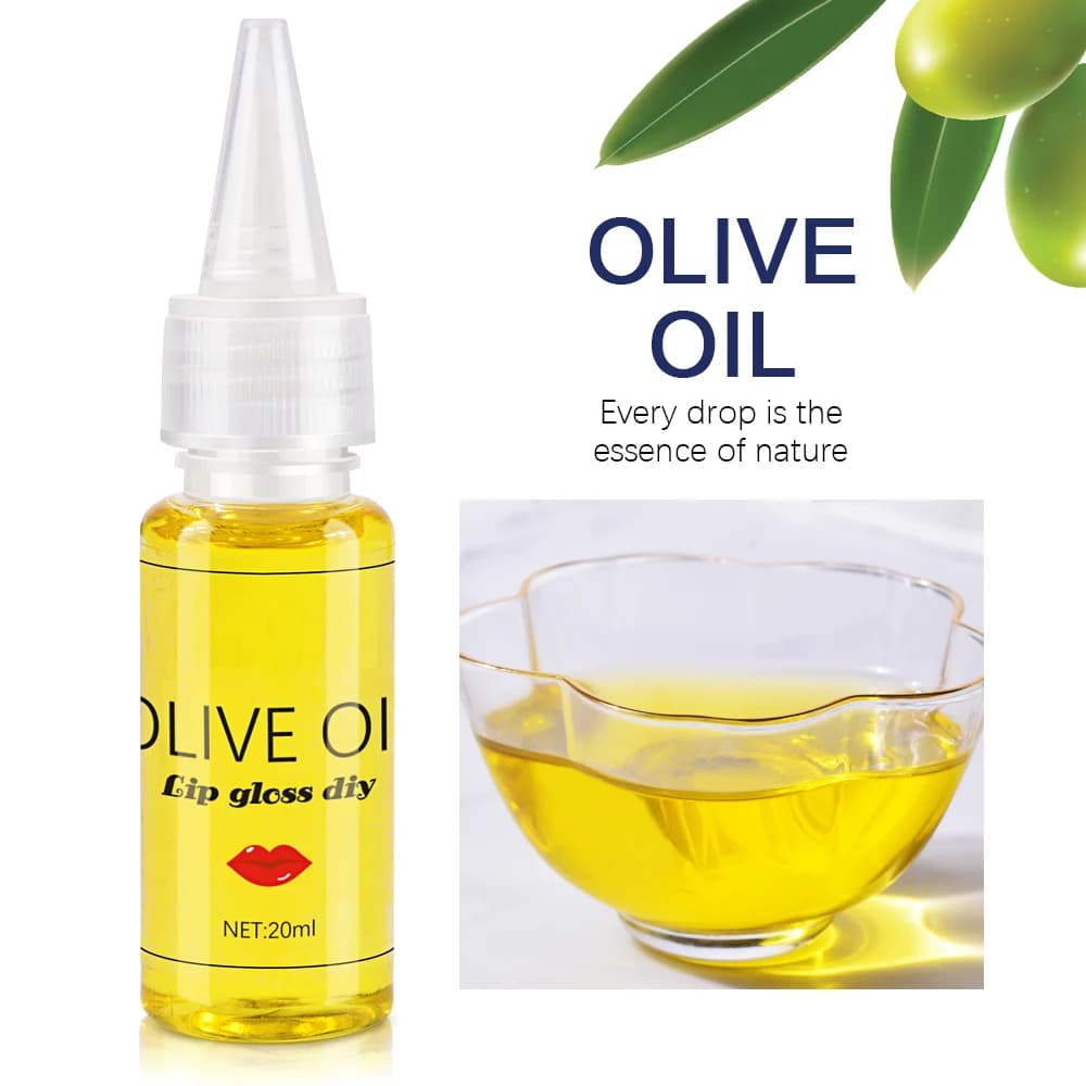 Brillant à lèvres à l'huile d'olive, liquide, saveur de pigment, Essence, goutte d'huile pour brillant à lèvres clair, Gel de Base, glaçage à lèvres hydratant sans odeur