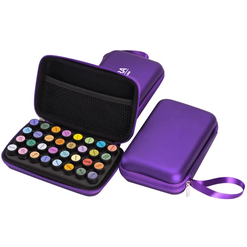 Mallette de rangement d'huiles essentielles pour DoTERRA, 32 emplacements, sac de rangement de bouteilles d'huile essentielle de 1 à 3ML, organisateur suspendu de parfum de voyage