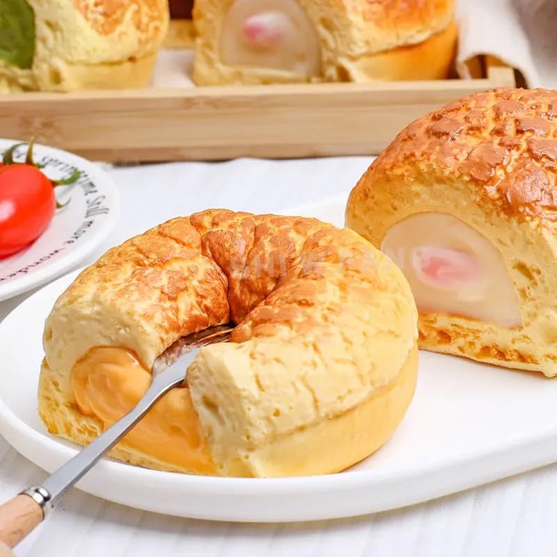 1 pièce Modèle de simulation de pain en paine et gâteau, effet rebondissant, pour décompression par compression, accessoire de photographie alimentaire pour influenceurs
