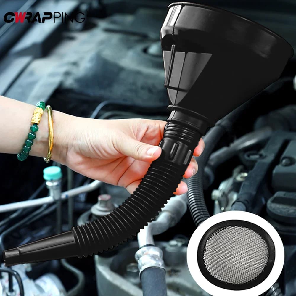 Entonnoir de ravitaillement de moteur avec filtre pour voiture