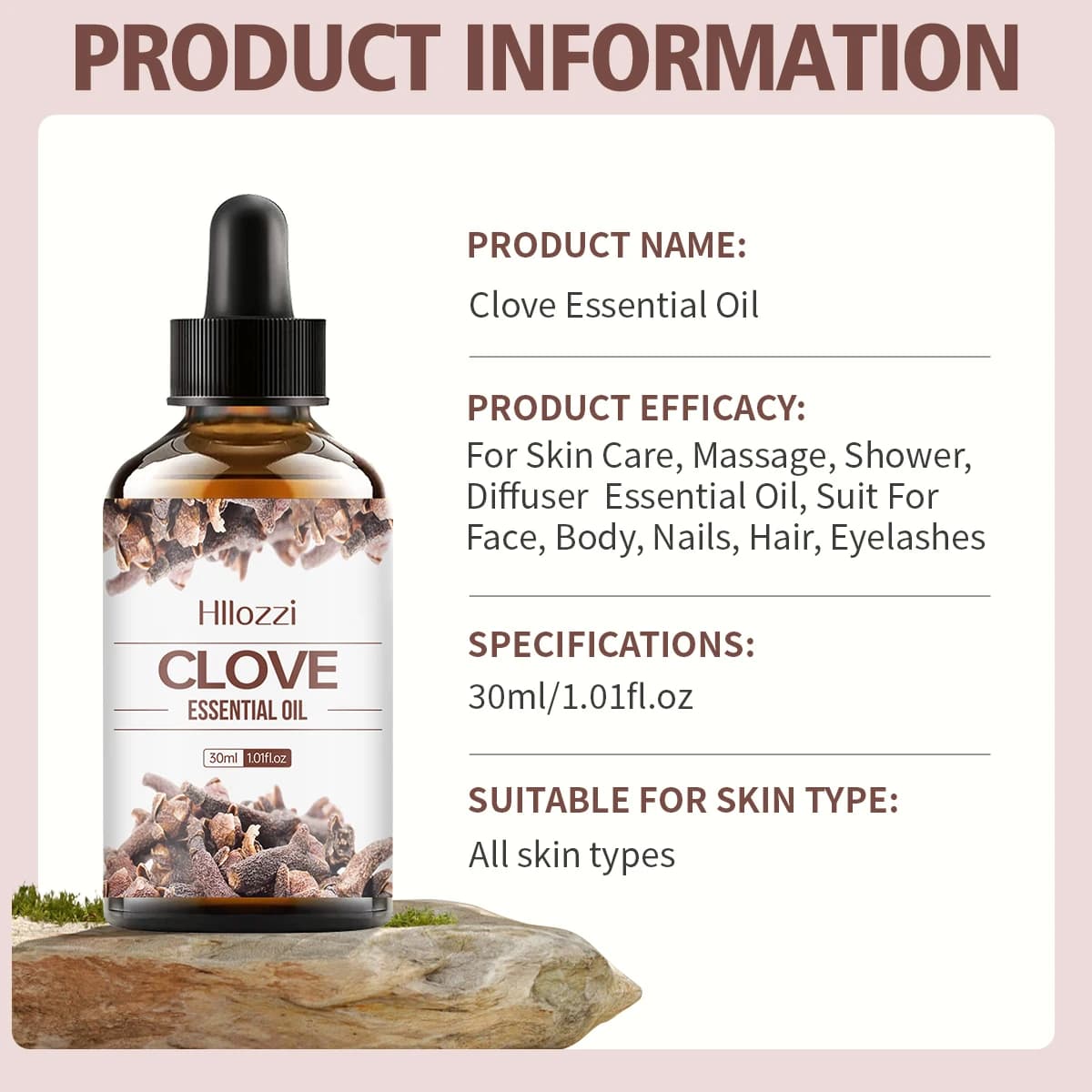 Huile essentielle de clou de girofle de 30ml