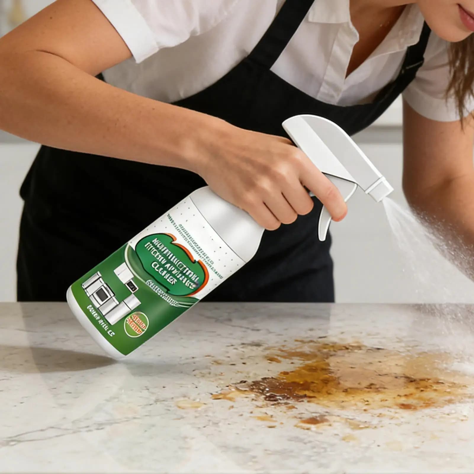 Nettoyant de cuisine 100 ml, spray dégraissant pour taches d'huile, réduit les odeurs, restaure la douceur des surfaces, rafraîchissant, dégraissant multifonctionnel