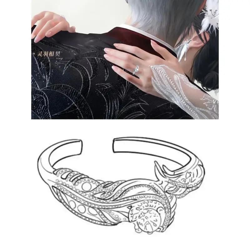 Jeu chaud amour et espace profond Caleb Xavier Sylus Zayne Rafayel Cosplay anneaux héroïne Couple anneaux de mariage pour les femmes Halloween cadeau
