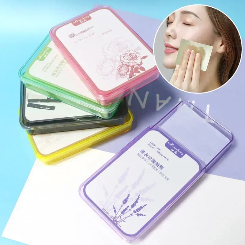 300 pièces papier absorbant l'huile pour le visage lingettes de contrôle