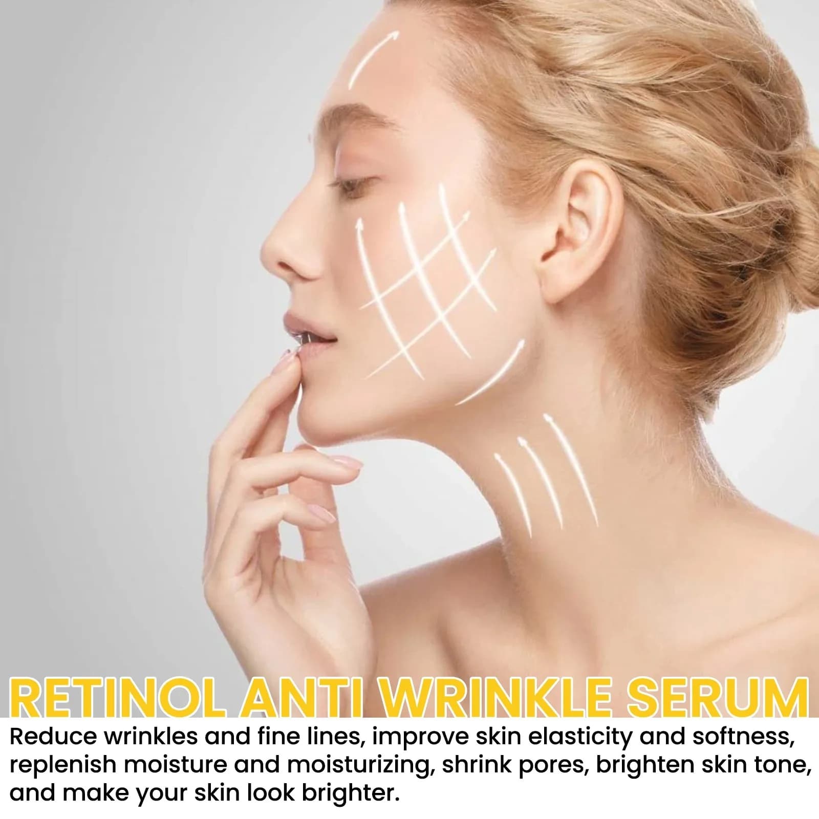 Sérum facial anti-déformable au rétinol, essence d'acide hyaluronique pur, anti-âge, lifting du visage, raffermissement des yeux, nouveau