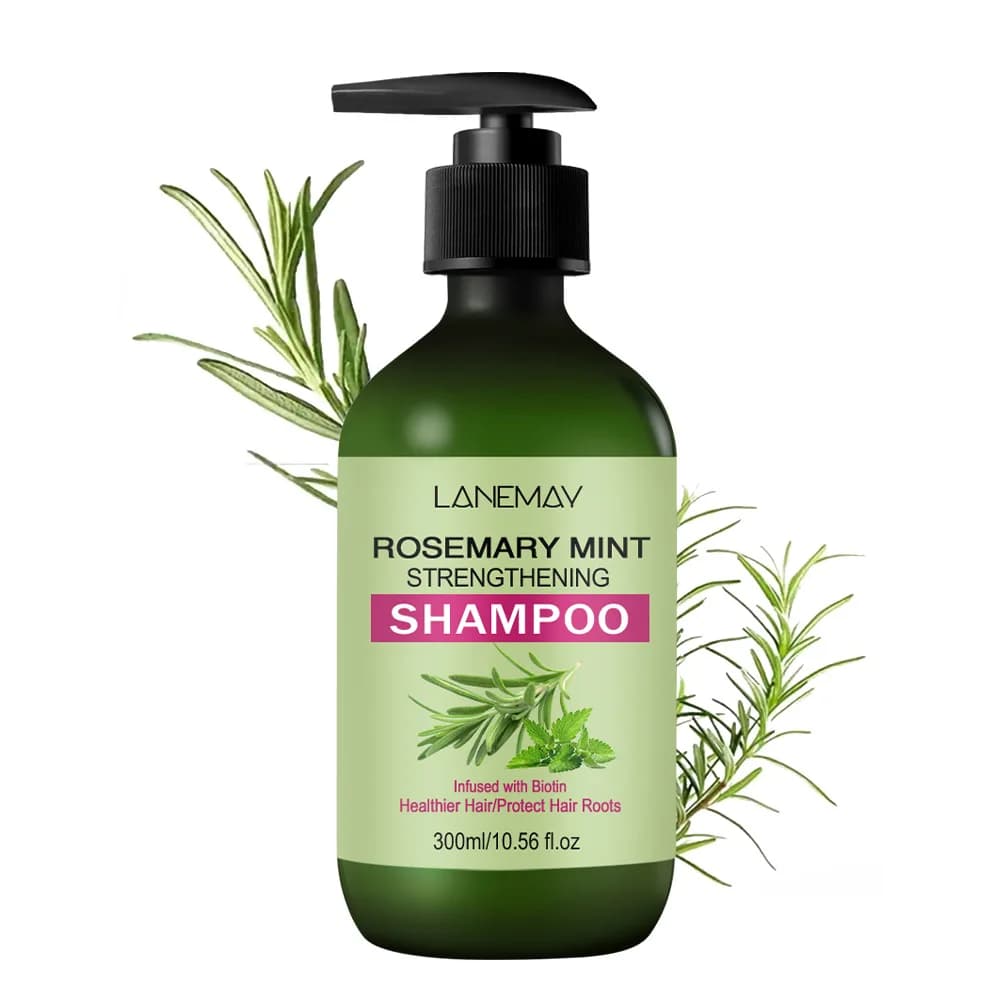 Shampoing nourrissant nettoie et aide à renforcer les cheveux fragiles et cassants Shampooing à la menthe au romarin, prévient la chute des cheveux Nourrissant les cheveux