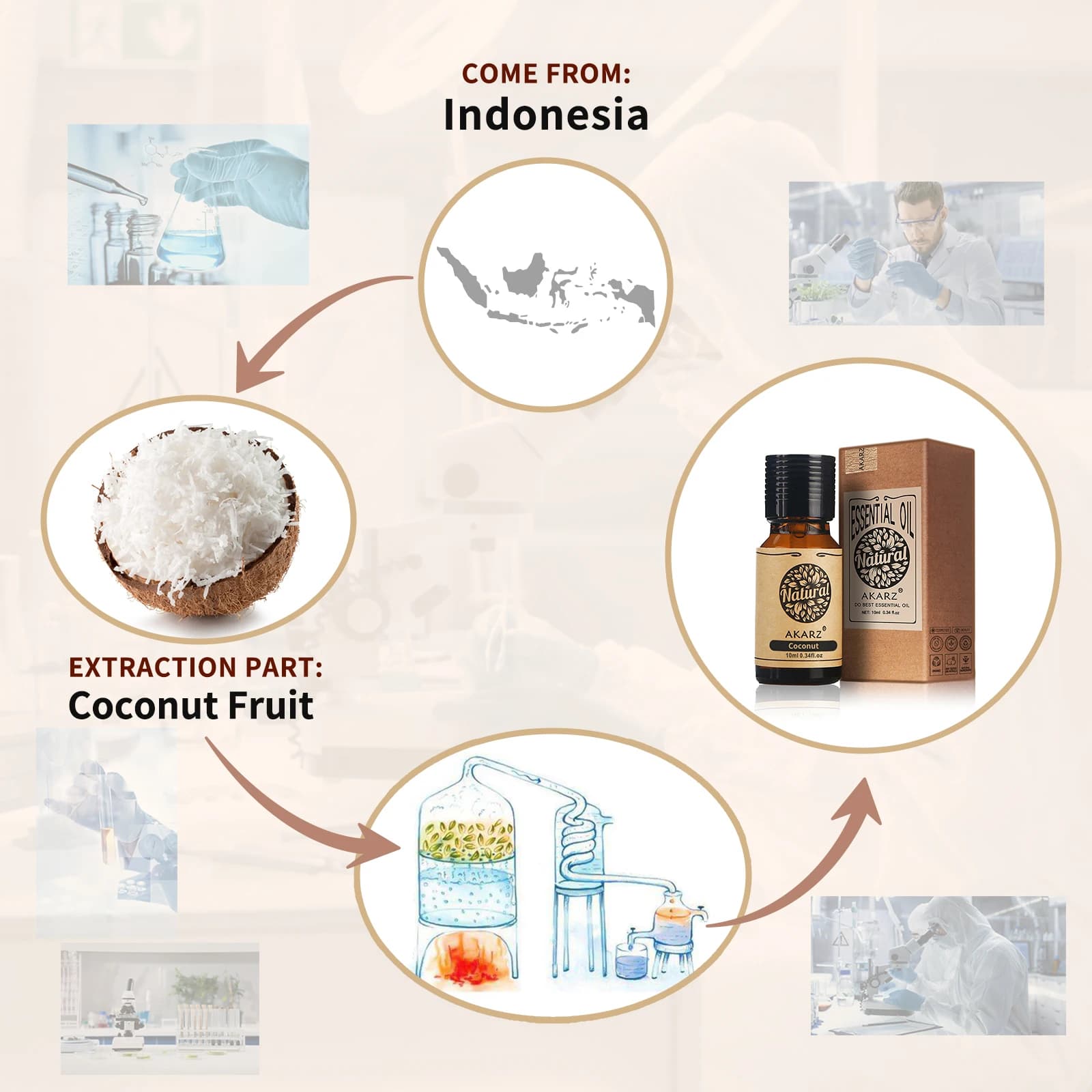 Huile d'ampli d'aromathérapie naturelle pour massage bricolage