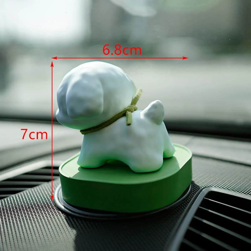 CA 1 pièce, nouveau diffuseur d'aromathérapie en forme de chiot mignon et dynamique, parfait pour la décoration de voiture, la décoration de la maison ou comme cadeau.