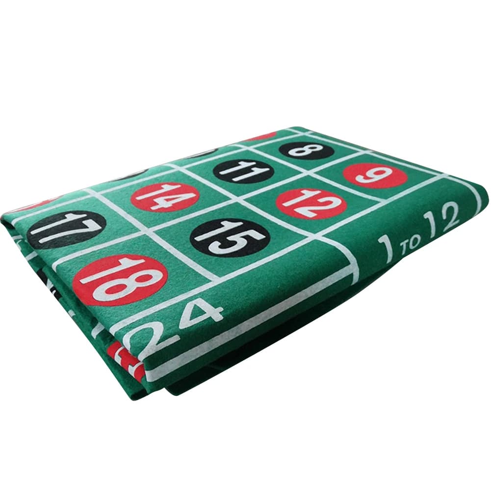 Polymère de jeu de poker double face, feutre de casino, Roll-up Craps, Blackjack, Roulette de casino, Brittop, Bar Party Board Game