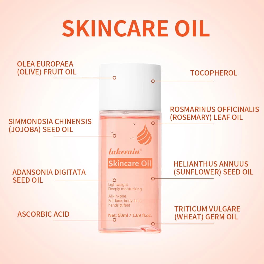 BesSkincare-Huile hydratante pour le corps et le visage, améliore la santé des cheveux, estompe les cicatrices, vitamine A, vitamine E, expecate, soins de la peau