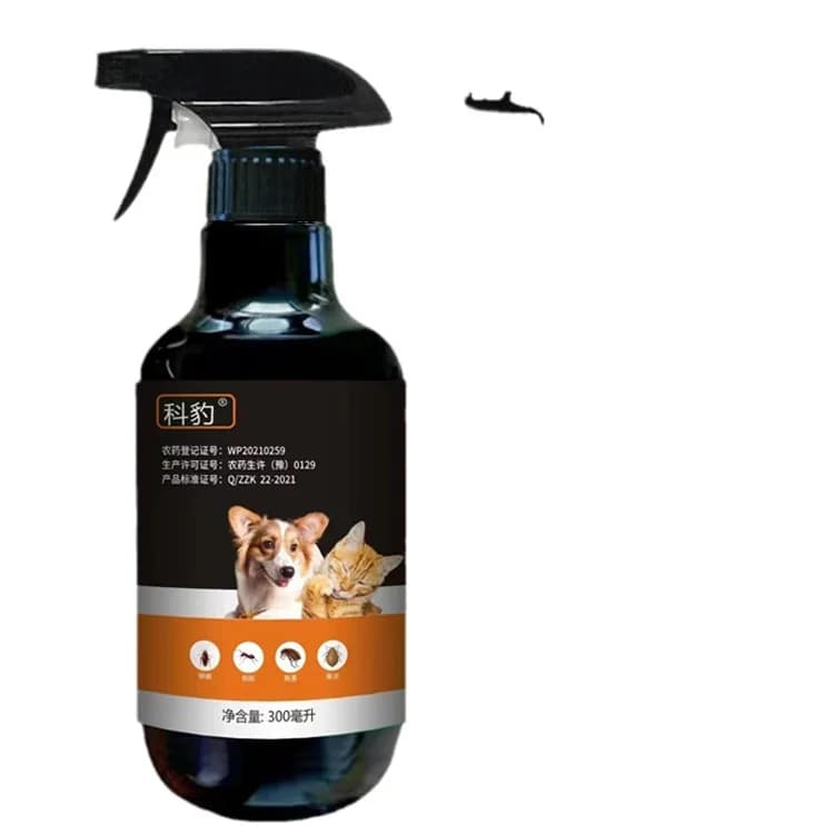 Médicament anti-puces pour chiens et chats, élimination des puces, spray répulsif externe contre les insectes pour animaux de compagnie, spray répulsif contre les insectes pour éliminer les poux et le