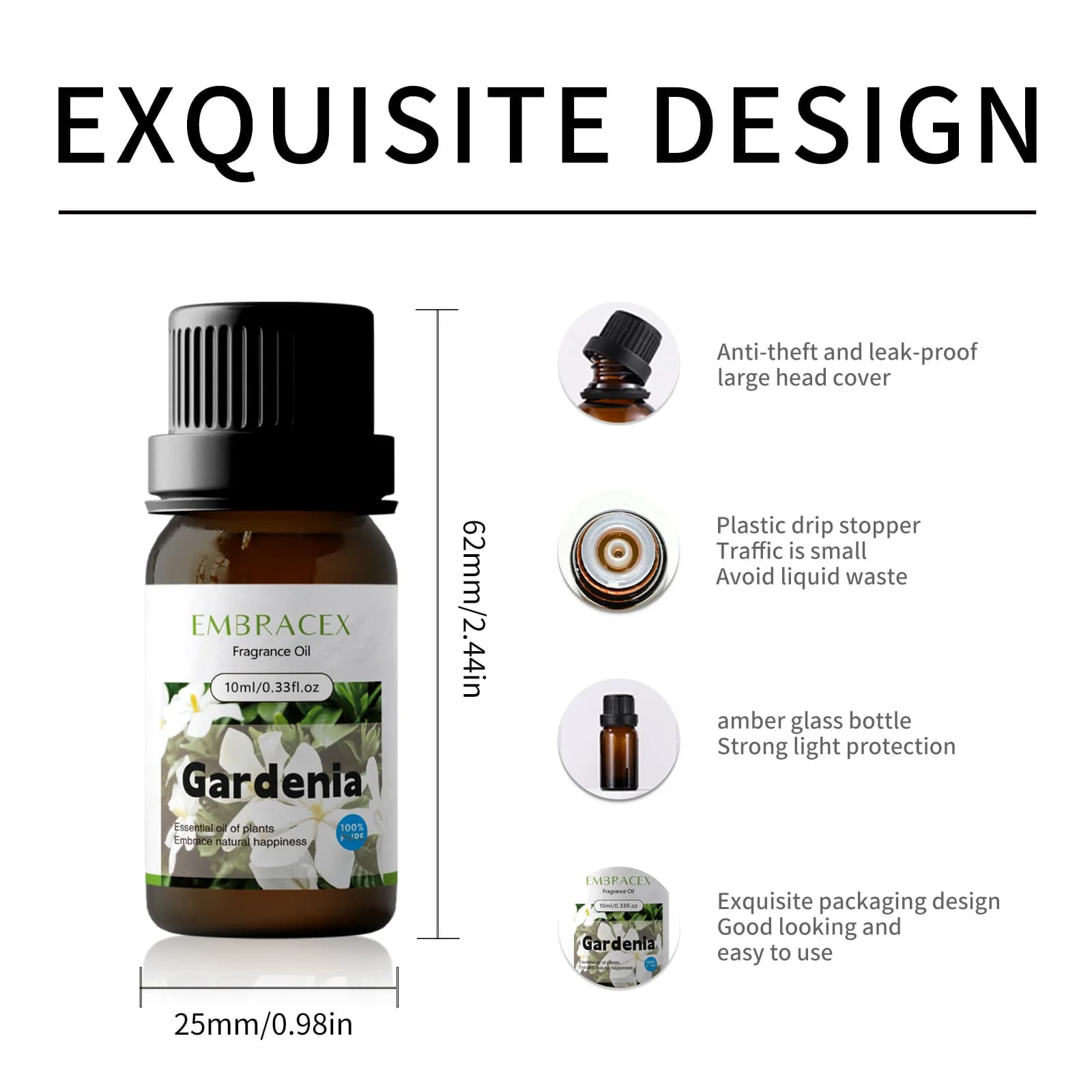 Huile essentielle de gardénia 10ml