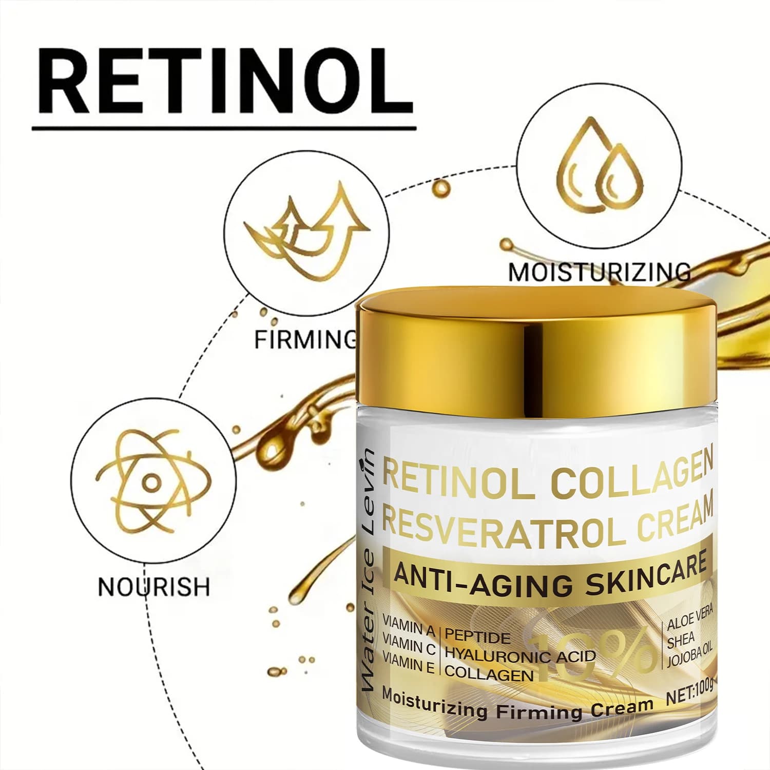 Crème raffermissante au collagène et à la vitamine