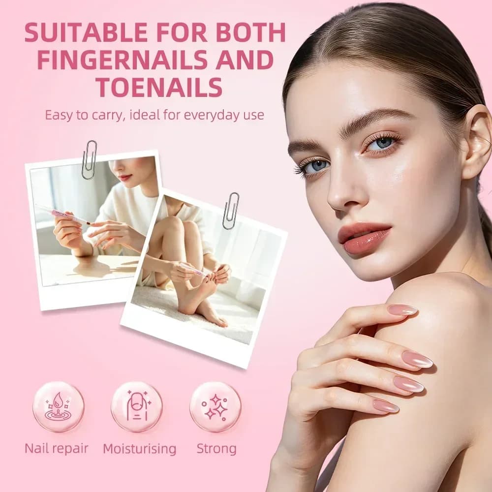 Stylo à Huile pour Cuticules Lavande & Rose 2-en-1 : Soin Hydratant et Réparateur des Ongles