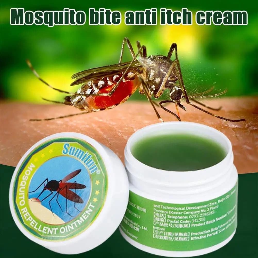 Pommade Répulsive Anti-Moustiques et Insectes à Base de Plantes pour les Piqûres d'Insectes