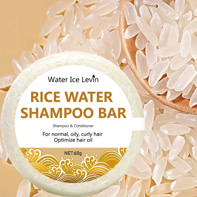 Shampoing au Riz Biologique de Regina, Barre de 60g, Sans Huile, Conditionnement, Eau, Nourrissant, Anti-perte, Croissance des Cheveux, 10000