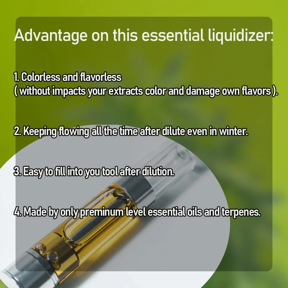 1 bouteille de plantes terpenes naturelles de 30 à 50 ml mélangent de l'huile essentielle avec un clair incolore et sans saveur comme liquideiseur pour rendre plus lisse