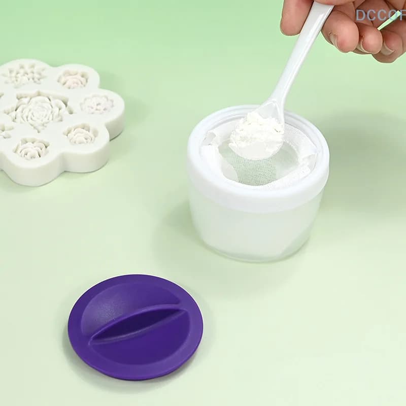 Bouffée de poudre antiarina avec étui de rangement, Flip Cake, Biscuit Flip, Pâte à bonbons, Farine à étaler, Bouffée d'amidon de maïs