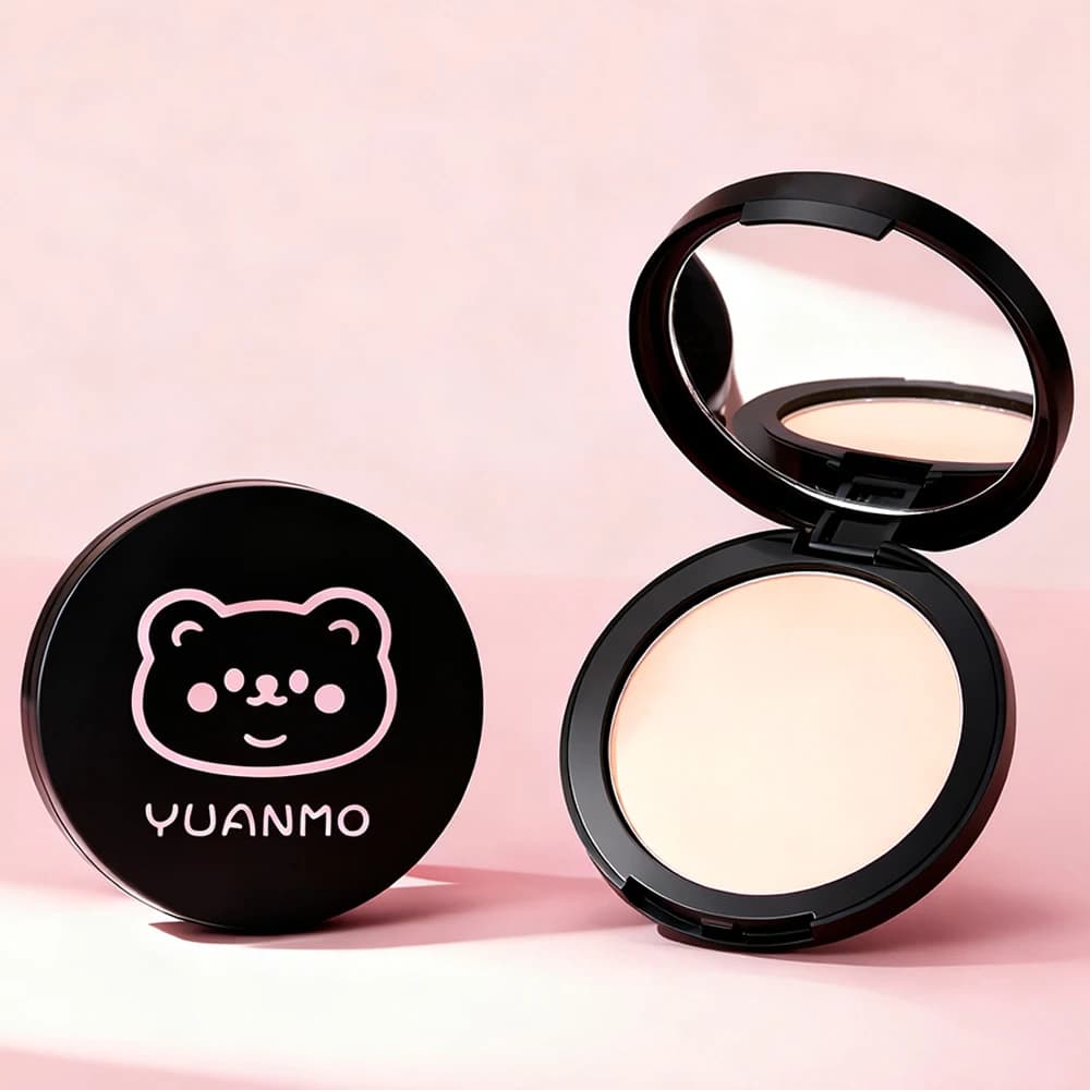 Poudre pressée transparente blanche, contrôle du sébum, éclaircissante, matifiante, blanchissante, base de maquillage pour le visage, fond de teint compact, correcteur, cosmétiques