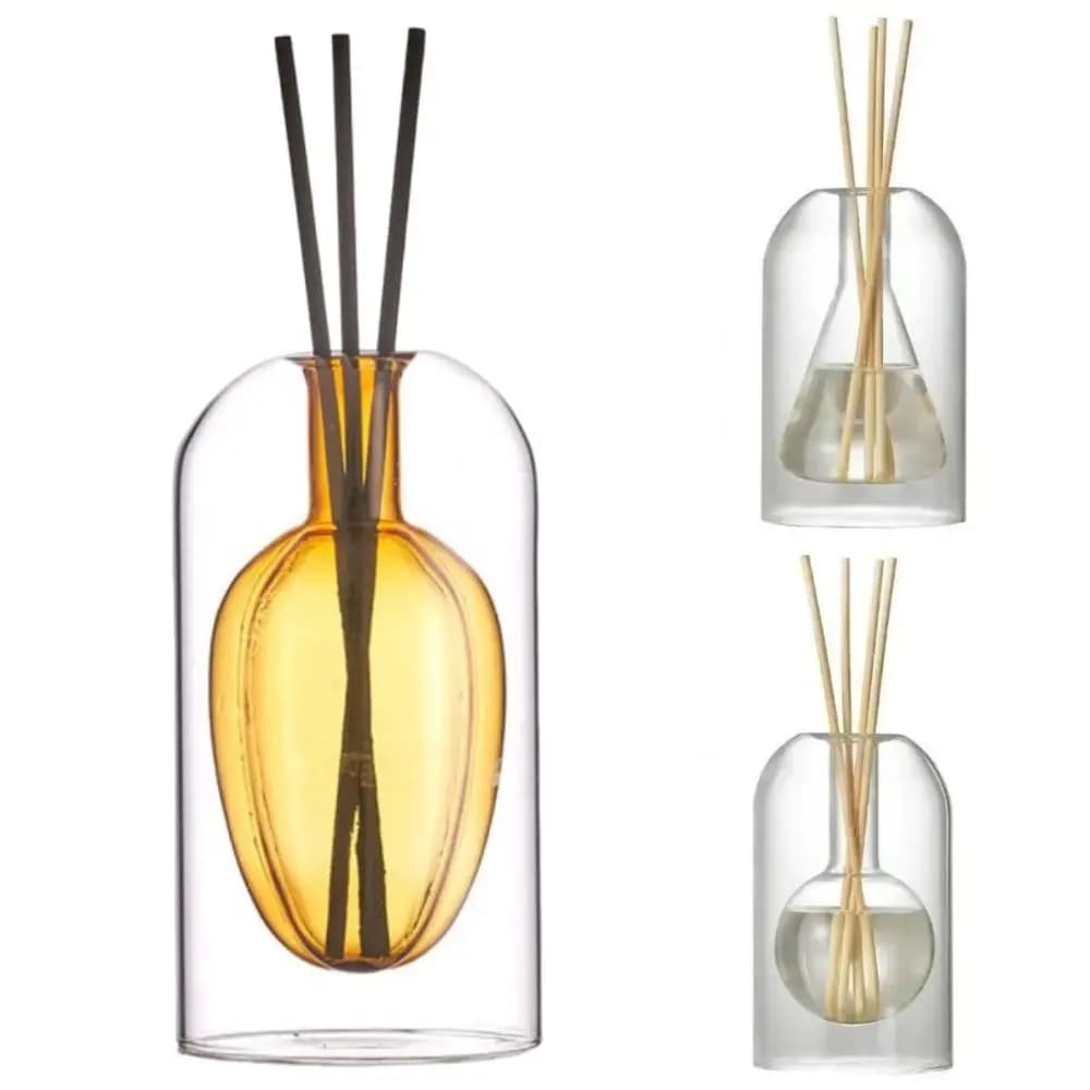 Bouteille diffuseur d'aromathérapie créative 130/200ML, diffuseur d'huile essentielle en verre minimaliste, rechargeable, exquis