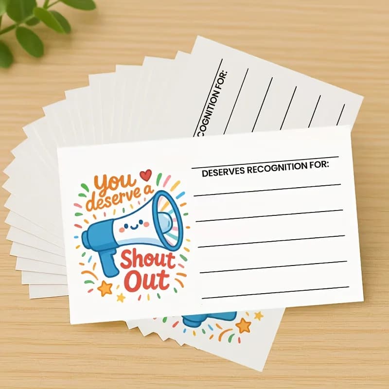 Cartes d'encouragement positives pour les enseignants, les élèves et le personnel, remerciements et reconnaissance motivants et colorés, pour les récompenses d'équipe.