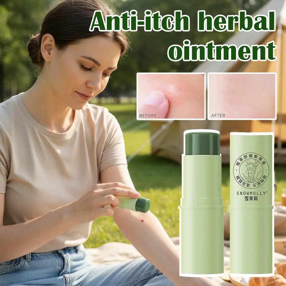 Bâtonnet Crème Anti-Démangeaisons Piqûres d'Insectes – Répulsif Physique Anti-Moustiques pour l'Été