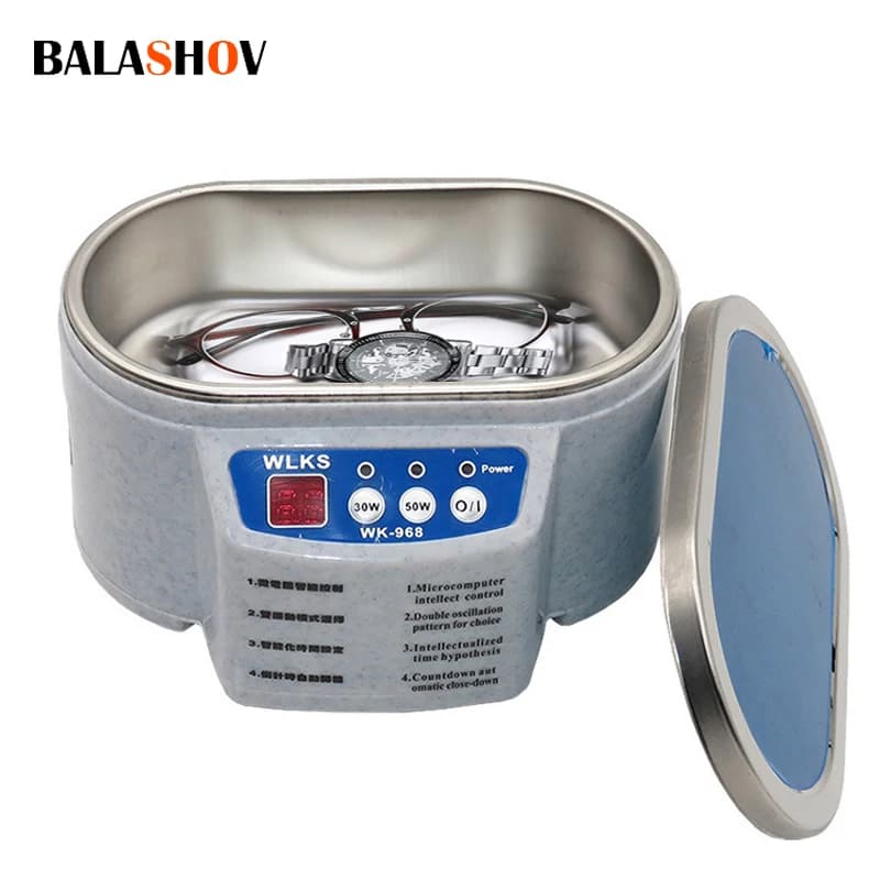 Nettoyeur à ultrasons numérique, bain pour pièces de bijoux, lunettes, manucure, coupe-pierres, rasoir dentaire, Machine de nettoyage à ultrasons
