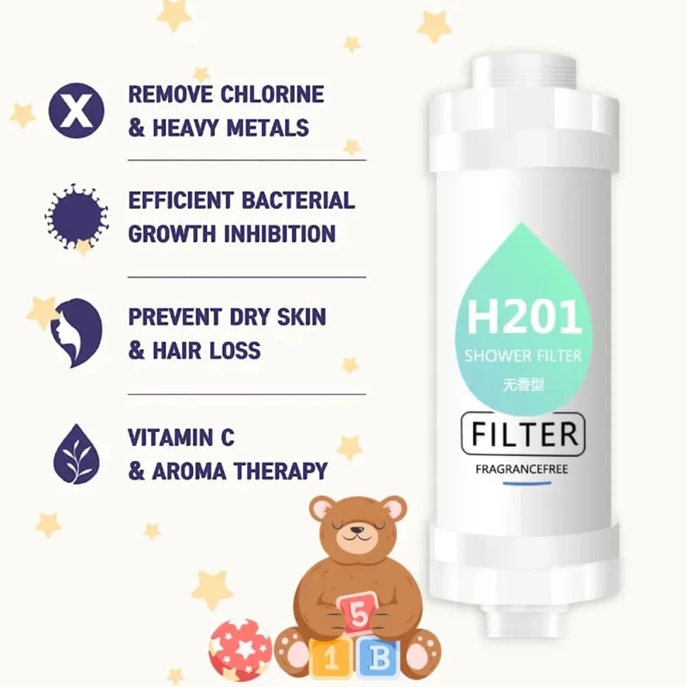 Filtre de douche 3 en 1, élimine le chlore, adoucit les cheveux de la peau, universel, adapté à tous les pommes de douche, purificateur d'eau de salle de bains, sécurité familiale