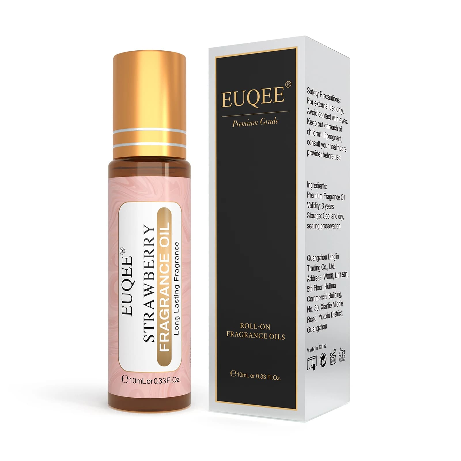 EUQEE-Roller Fragrance 173, Musc blanc, AMP et vanille, Aromathérapie, Bubble Gum Fragrance, Château, DIY Regina Candle, Bath Bombs, 10ml