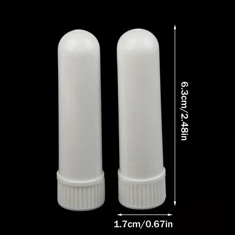 Tubes d'inhalateur vierges pour huiles essentielles