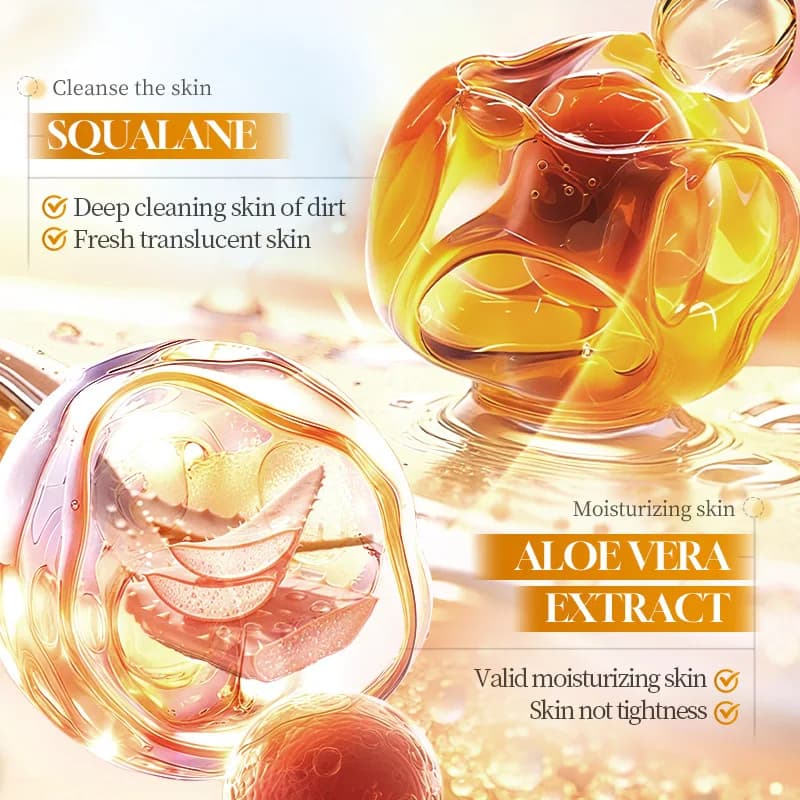 Gel douche hydratant à l'osmanthus 530 ml, gel douche hydratant et rafraîchissant à l'aloe vera avec un parfum longue durée