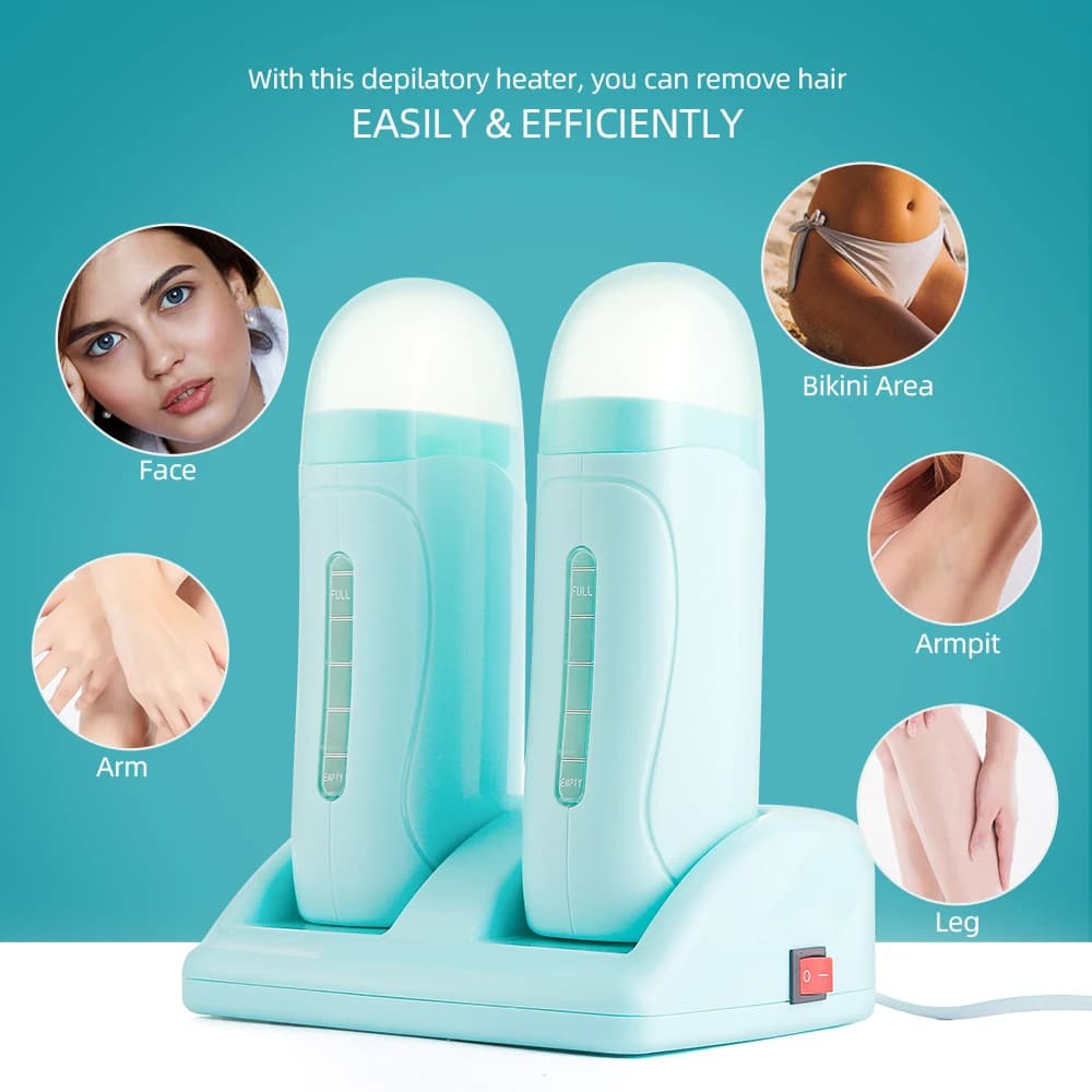 Cartouche d'épilateur électrique Roll-On, chauffage d'avertissement pour les touristes, chauffe-paraffine, chauffe-épilation, utilisation pour les jambes, les bras et le corps