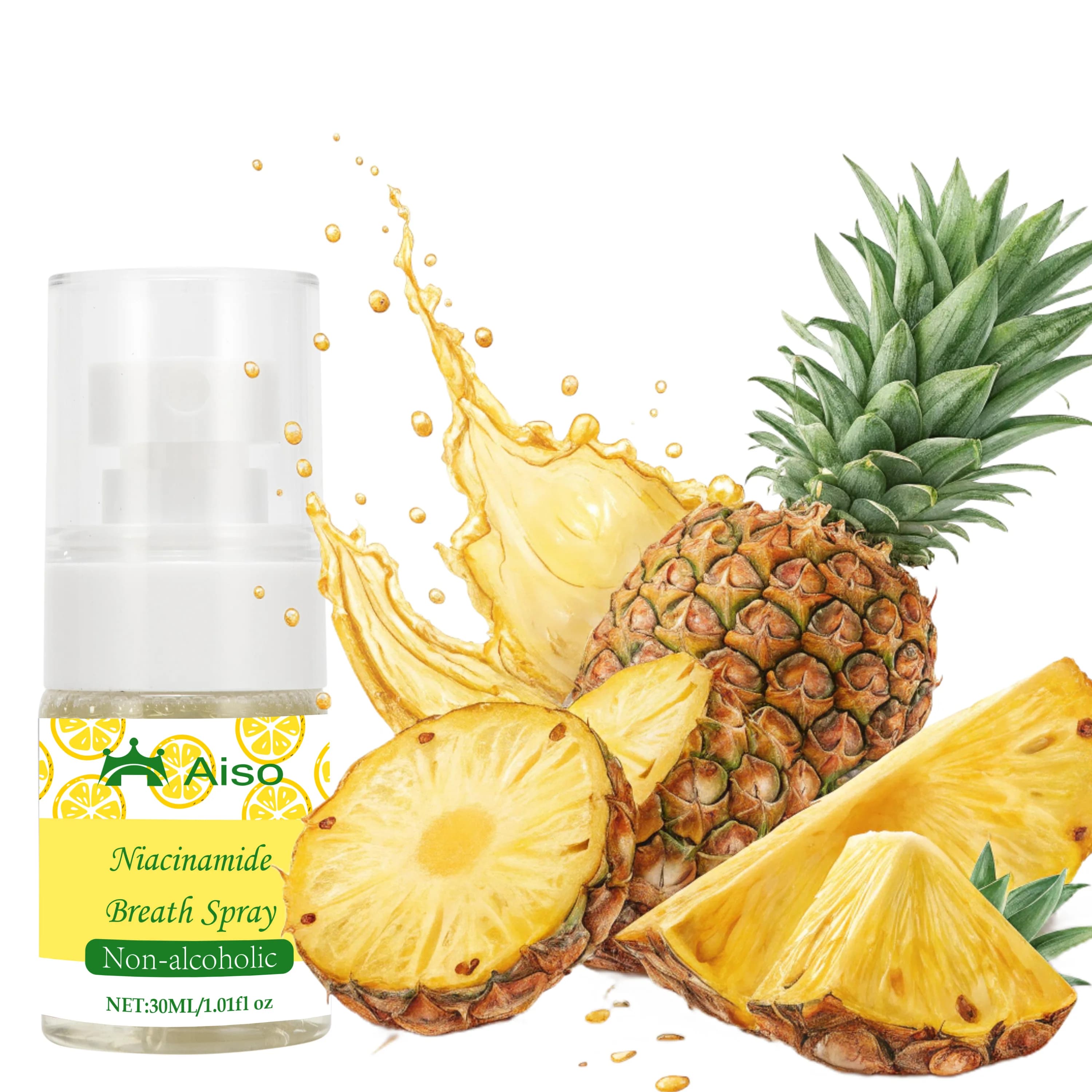 1 paquet de spray buccal rafraîchissant à l'ananas