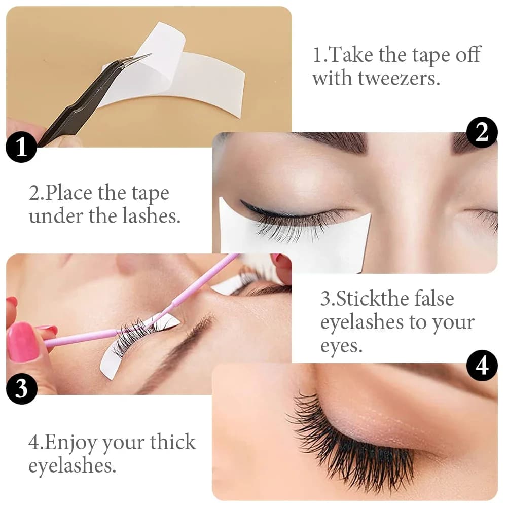 Rouleau de bandes adhésives pour les yeux, 110 pièces/rouleau, patchs sous les yeux, tampons en Gel pour cils, bande adhésive, autocollants pour extensions de cils, accessoires de maquillage