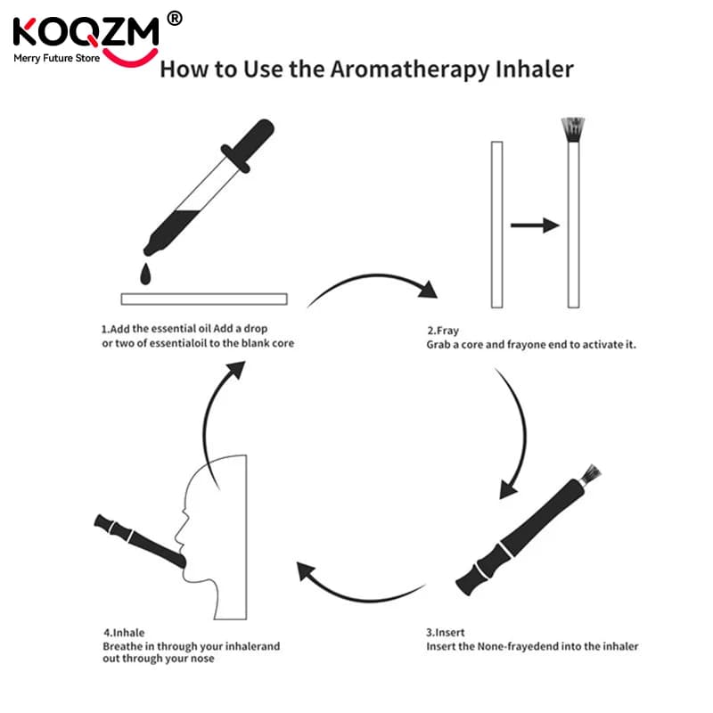 Inhalateur sans fumée Quit Stick, inhalateur d'aromathérapie pour huiles essentielles, inhalateur pour arrêter de fumer, diffuseur personnel en bois