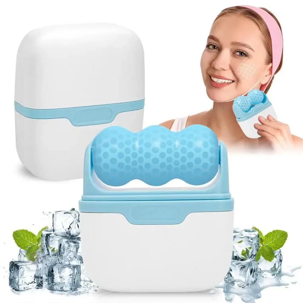 Rouleau de massage facial à double tête pour le visage et les yeux