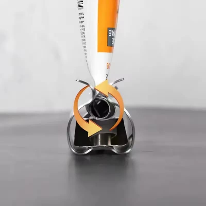 Distributeur rotatif en acier inoxydable pour onguents, cosmétiques, accessoires de salle de bain, et presse-tube de dentifrice