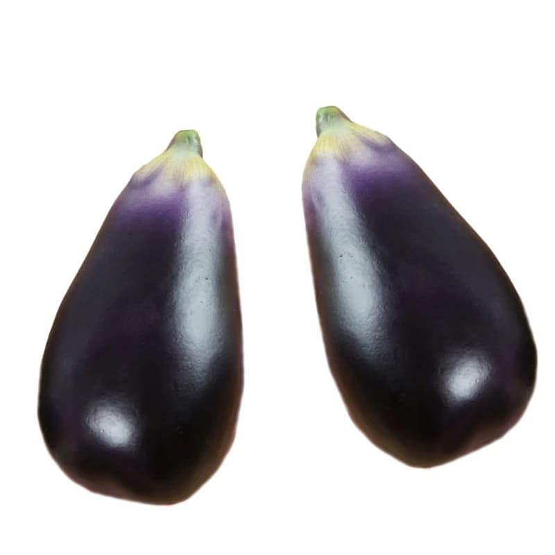 Aubergines en mousse pour photographie