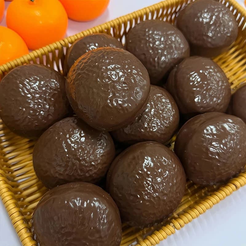 Balle anti-stress à presser artisanale et croustillante, saveur tarte au chocolat blanc matcha, balle sensorielle à presser, remplissage blocs de construction, ASMR